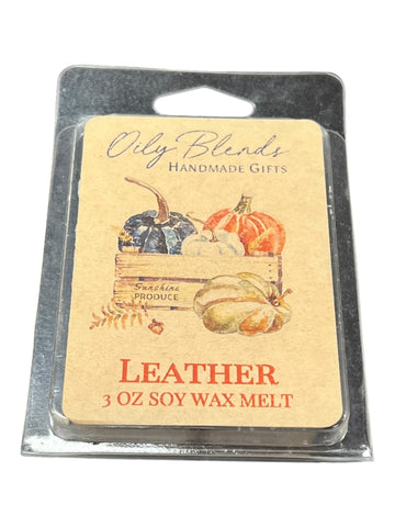 Leather soy wax melts