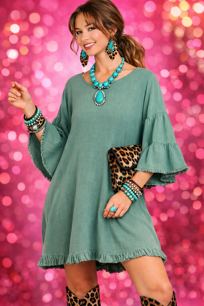 Boho Babe Bell Sleeve Dress