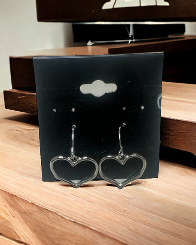 Dangle heart earrings