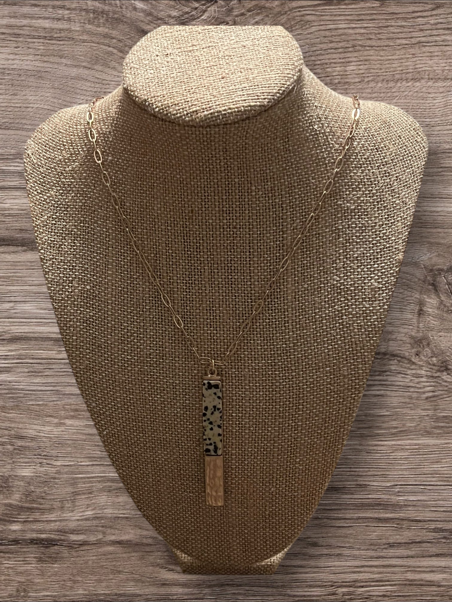 Dalmation Jasper Fashion Necklace