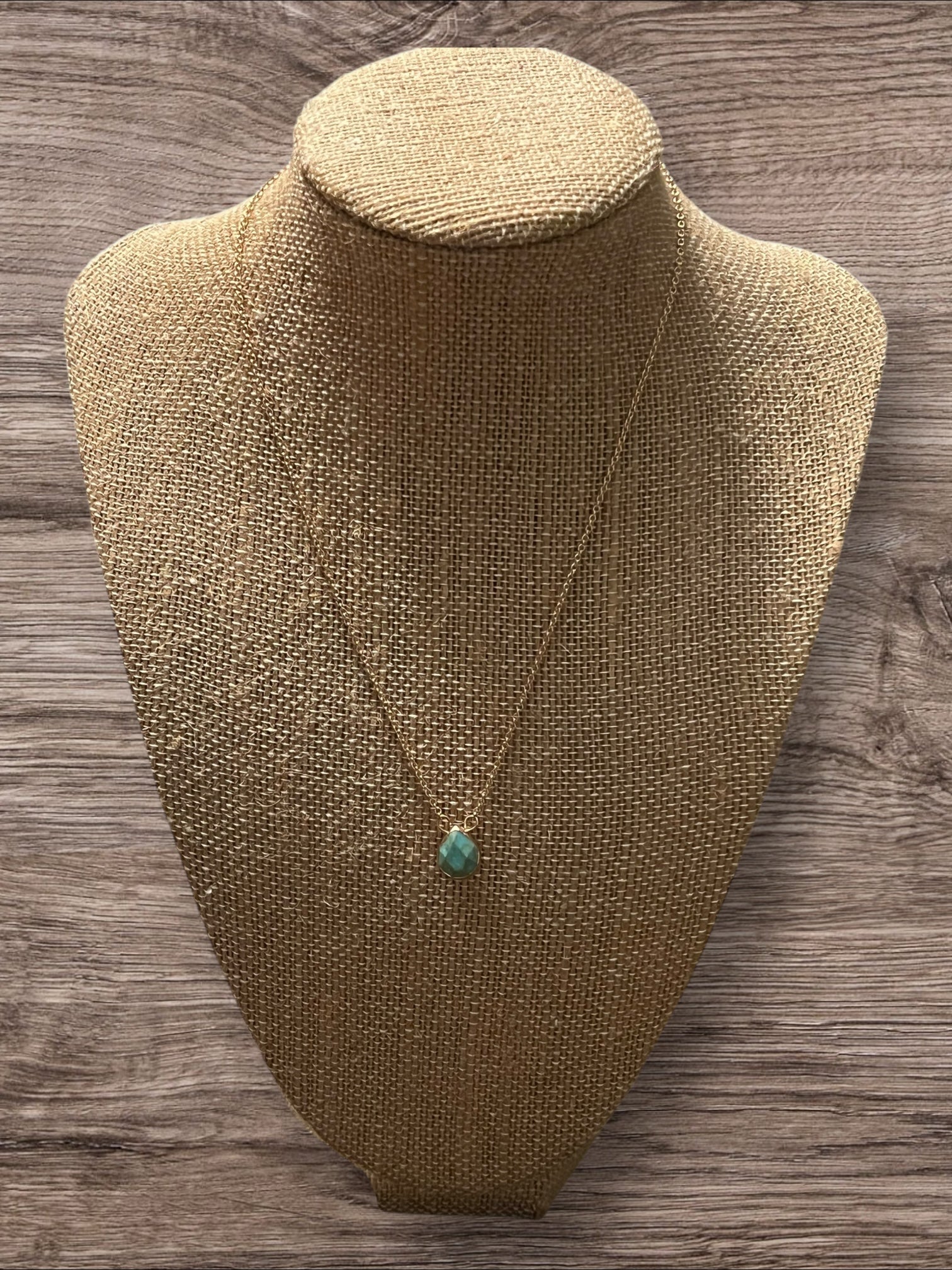 Turquoise pendant w/ chain