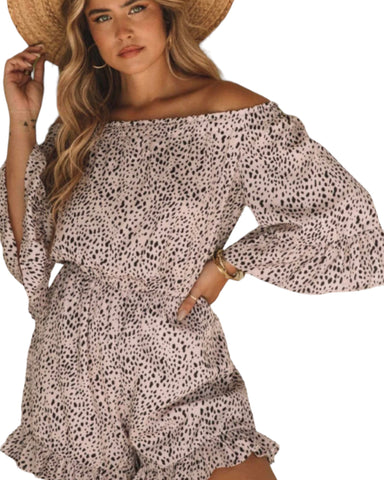 Cheetah Romper