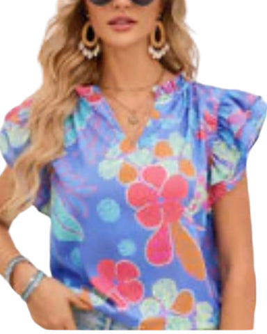 Ditsy Flower Print blouse