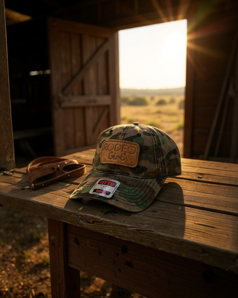 Rustic Rodeo Girl Camo Cap -Otto