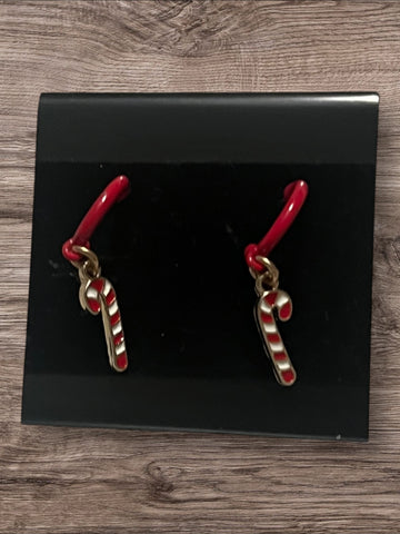 Christmas Candy Cane  Earrings