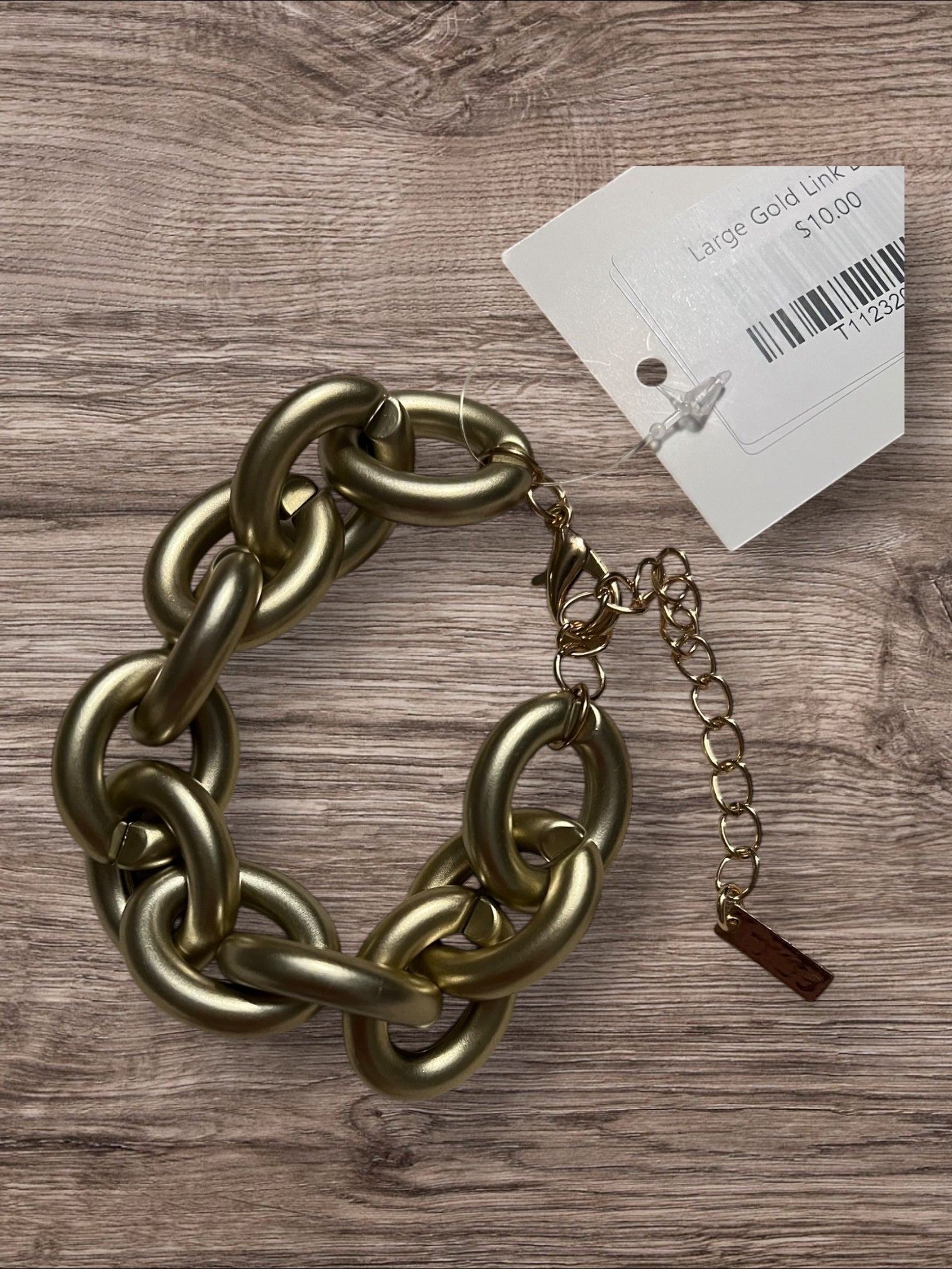 Large link chain bracelet