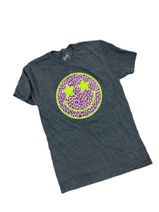 Graphic Tee Leopard smiley Graphic Tee