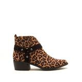 Camel Leopard Bootie