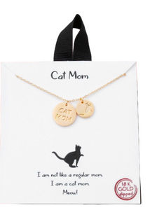 Cat mom necklace