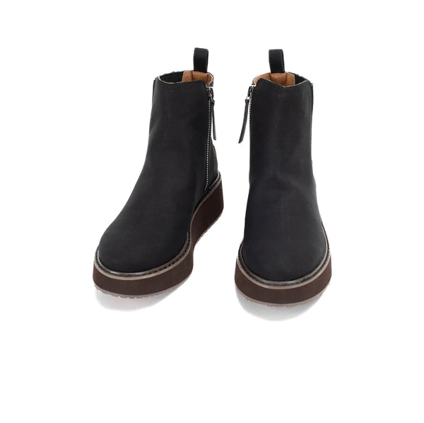 Klinton Chelsea Black Boots