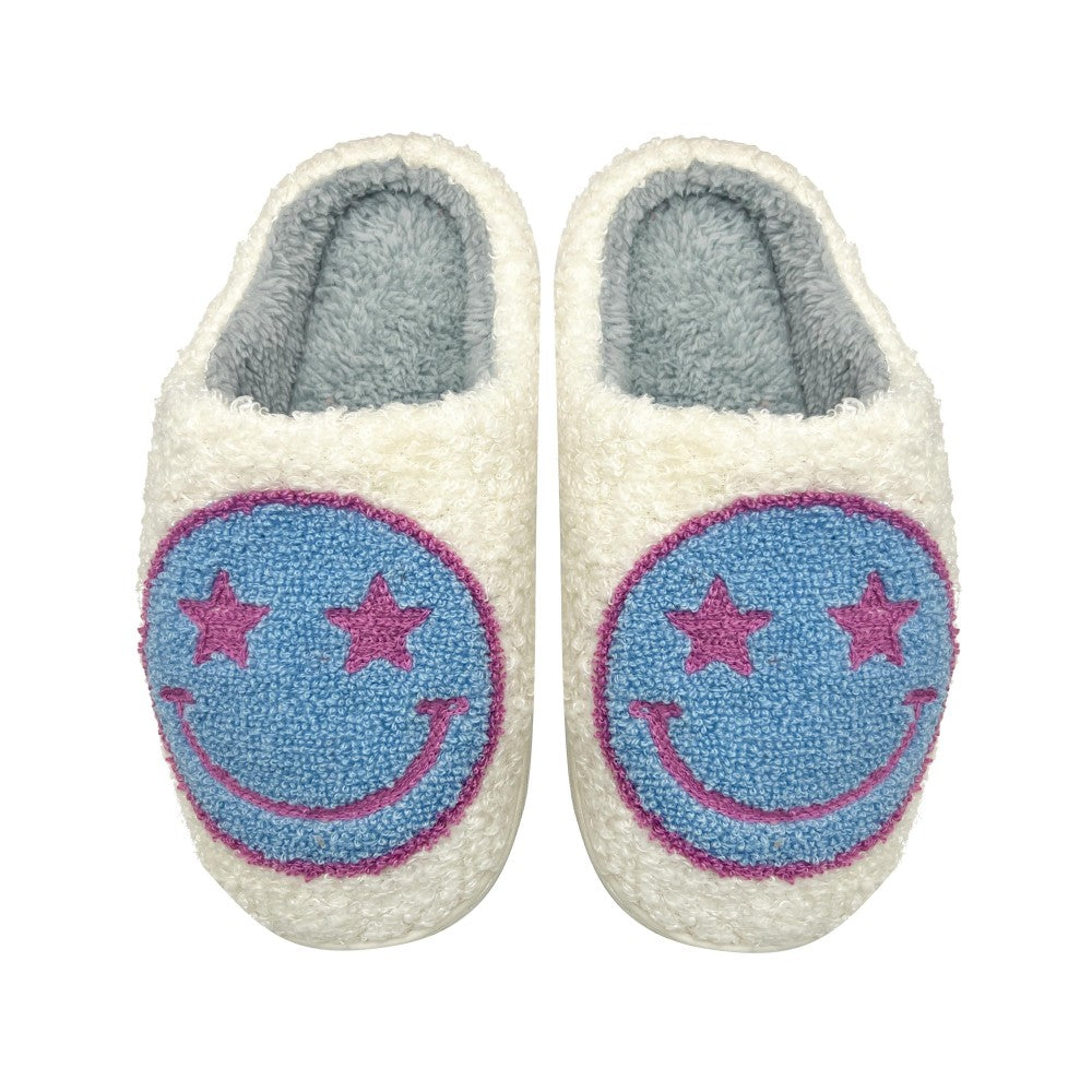 Smiley face Star eyes Slippers