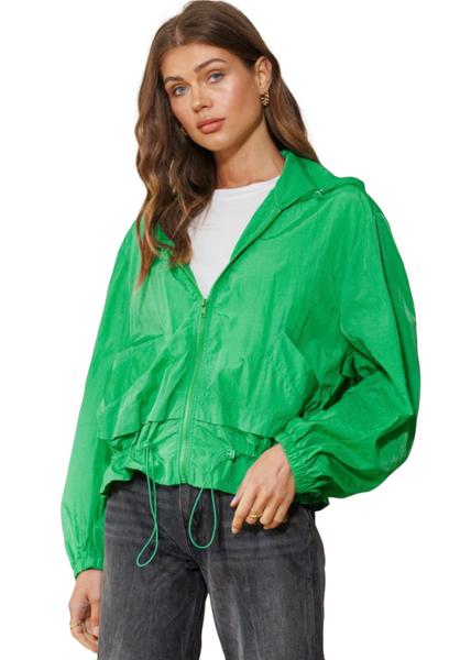 Oversized lightweight rain jacket