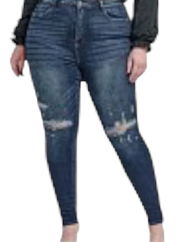 Plus size high Rise Ankle Skinny