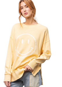 Yellow Long Sleeve Smiley Shirt